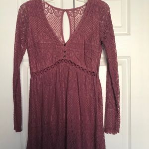 Lace Dress with Cutouts